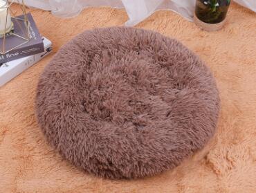 Round Plush Cat & Dog Bed