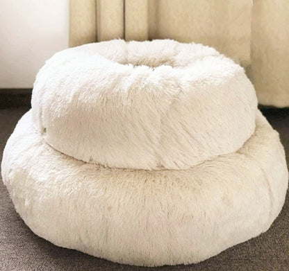 Round Plush Cat & Dog Bed