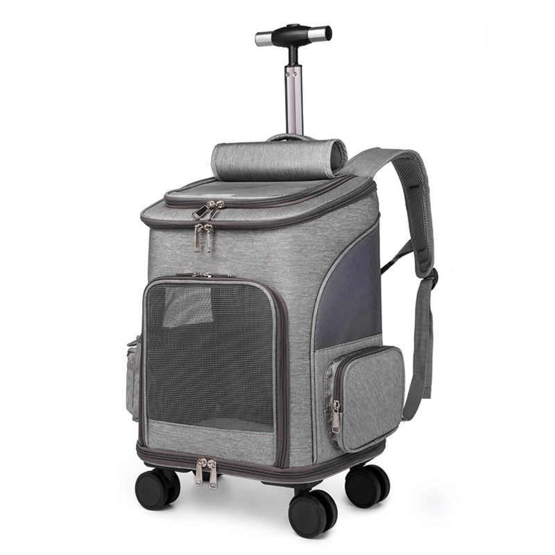Portable Rolling Pet Backpack