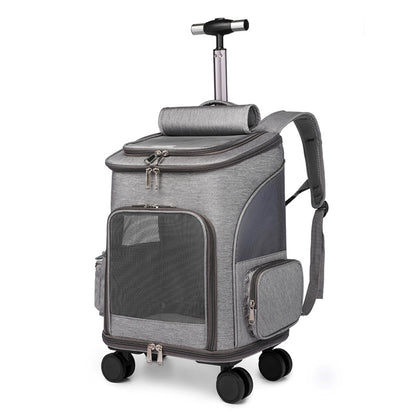 Portable Rolling Pet Backpack