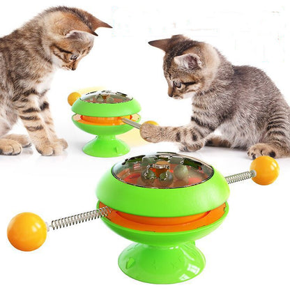 Rotating Cat Toy with Catnip