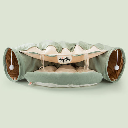 Washable Durable Collapsible Cat Tunnel