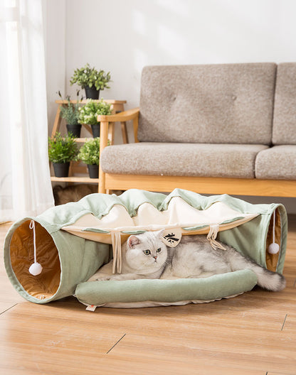 Washable Durable Collapsible Cat Tunnel