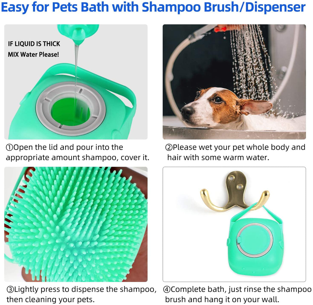 Pet Massage Bath Brush