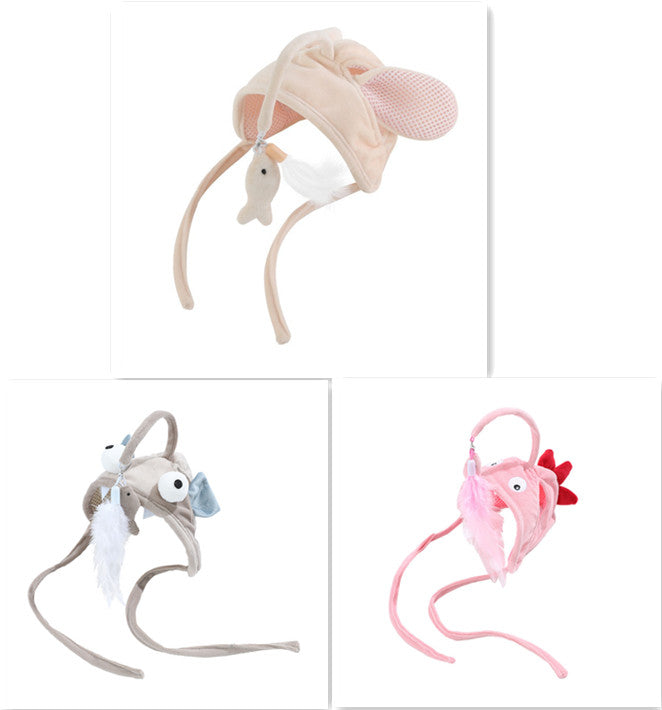 Feather Headband Cat Teaser