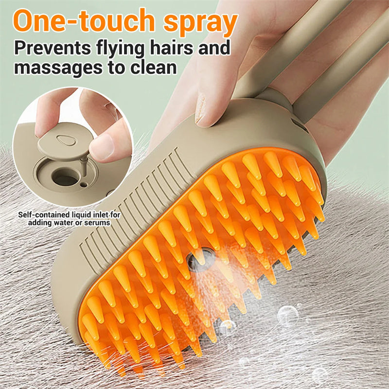 3-in-1 Steam Grooming Brush