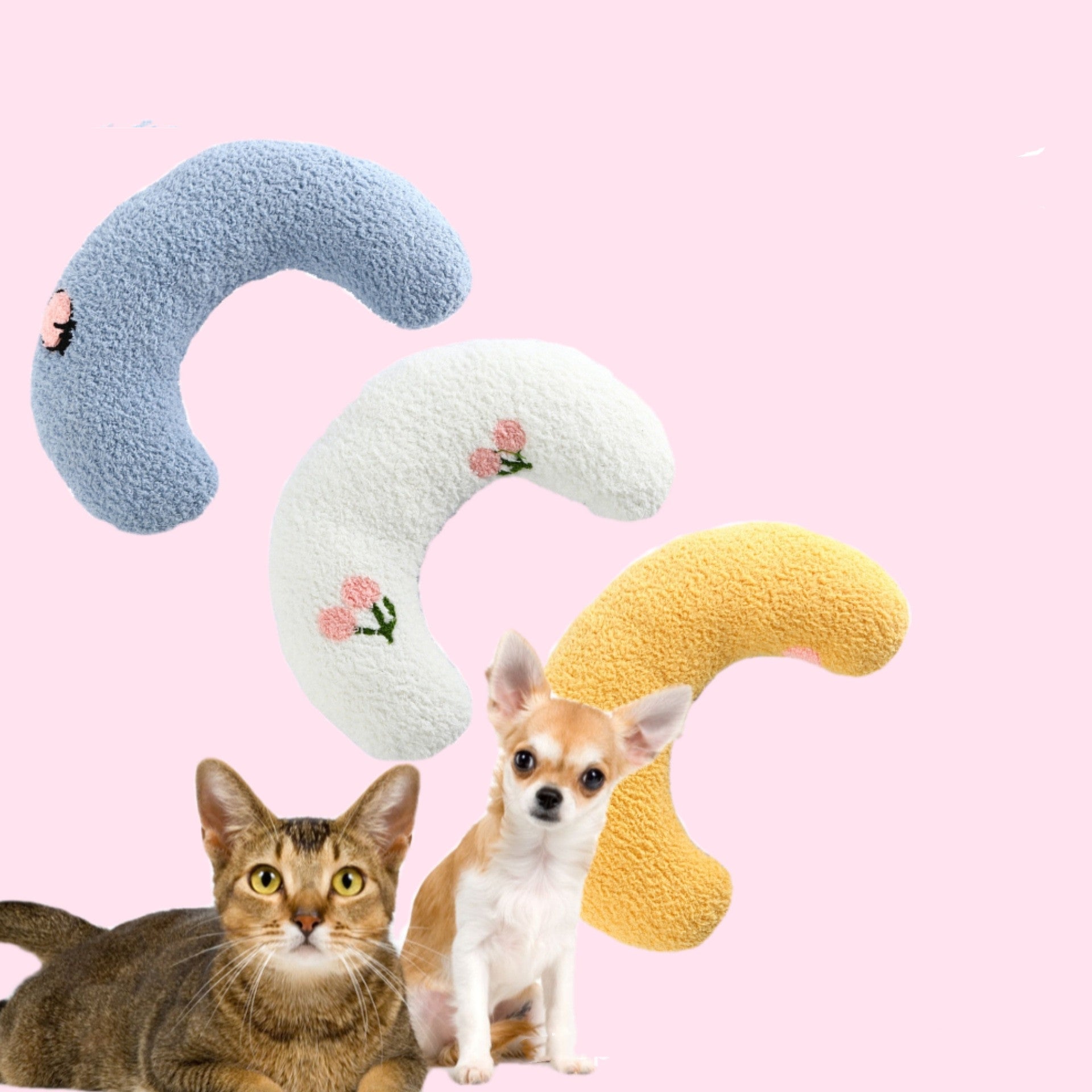 U-Shaped Comfort Neck Pillow for Pets