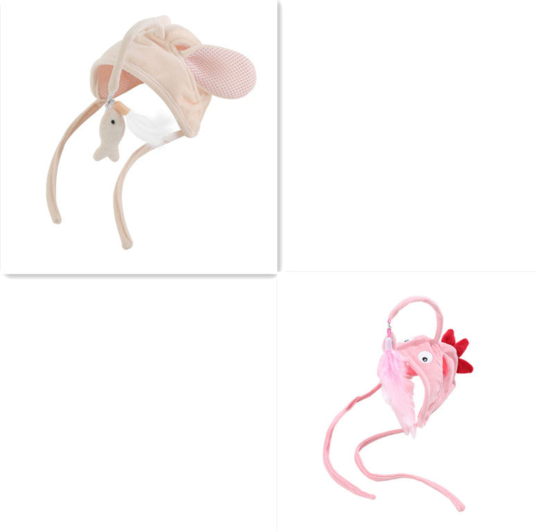 Feather Headband Cat Teaser