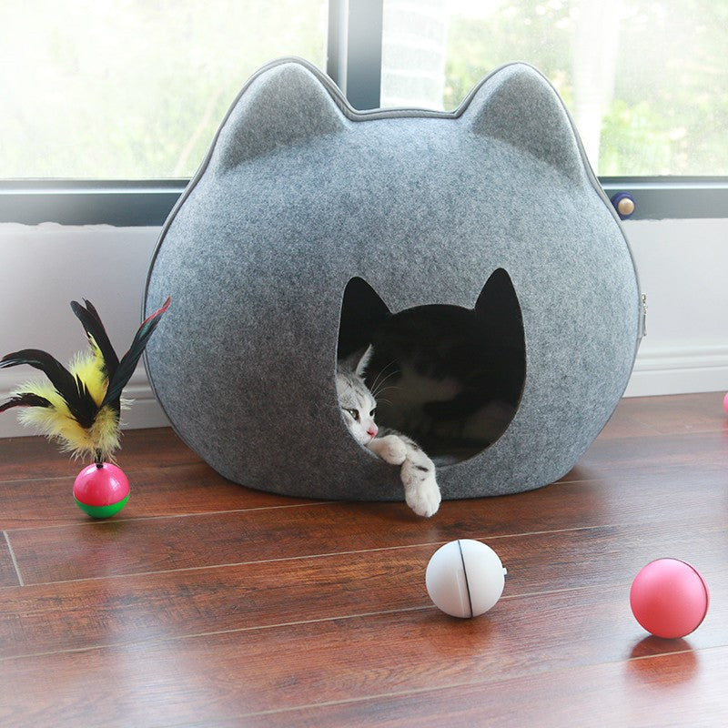 Enclosed Cat House Bed