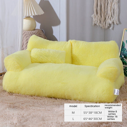 Warm Plush Pet Bed Sofa