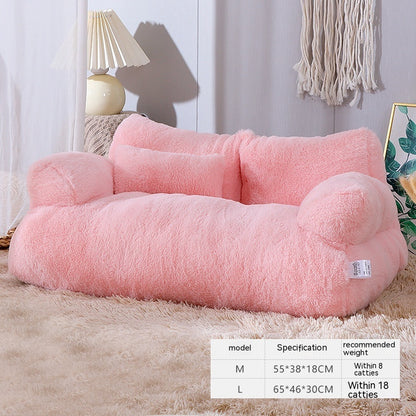 Warm Plush Pet Bed Sofa