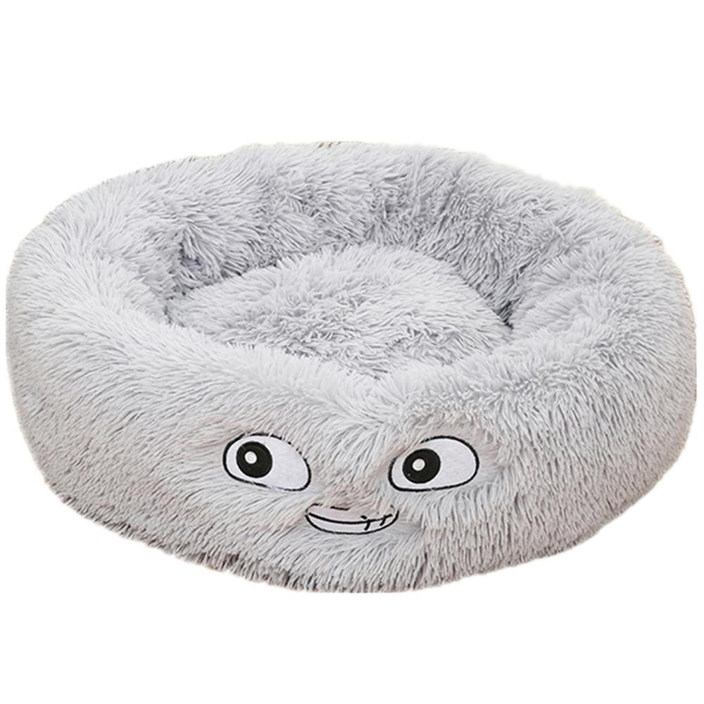 Round Plush Cat & Dog Bed