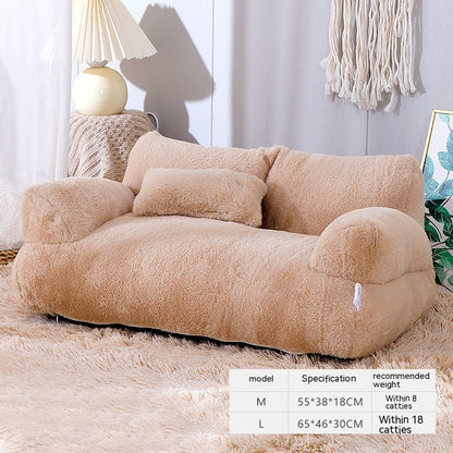 Warm Plush Pet Bed Sofa