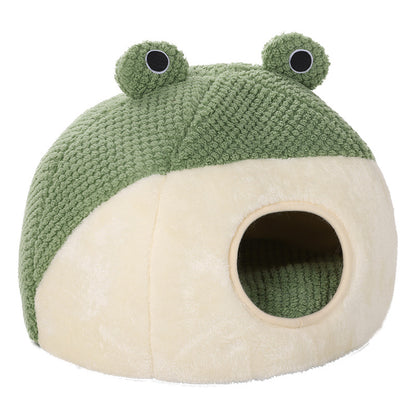 Frog Plush Pet Bed
