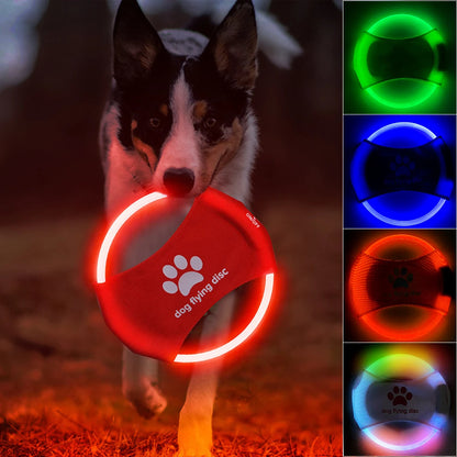 LED Glowing Dog Flying Disc