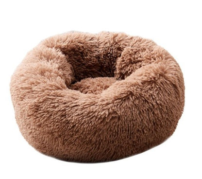 Round Plush Cat & Dog Bed
