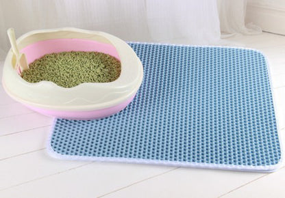 Honeycomb Litter Mat Keeps Floors Clean