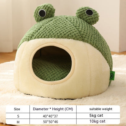 Frog Plush Pet Bed