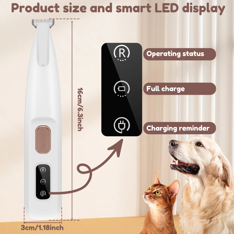 Pet Paw Trimmer with LED