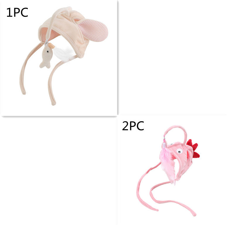 Feather Headband Cat Teaser