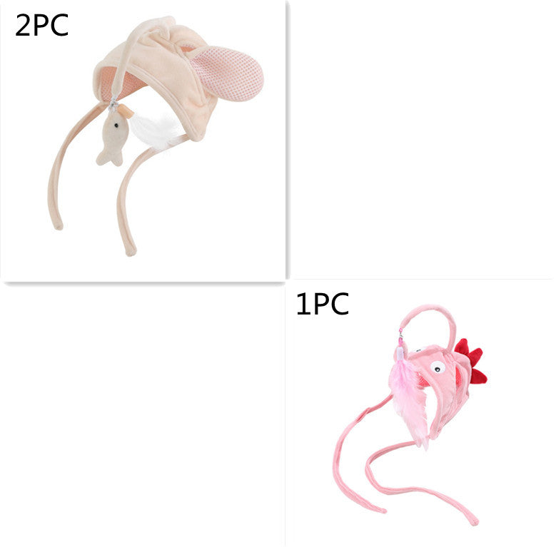 Feather Headband Cat Teaser