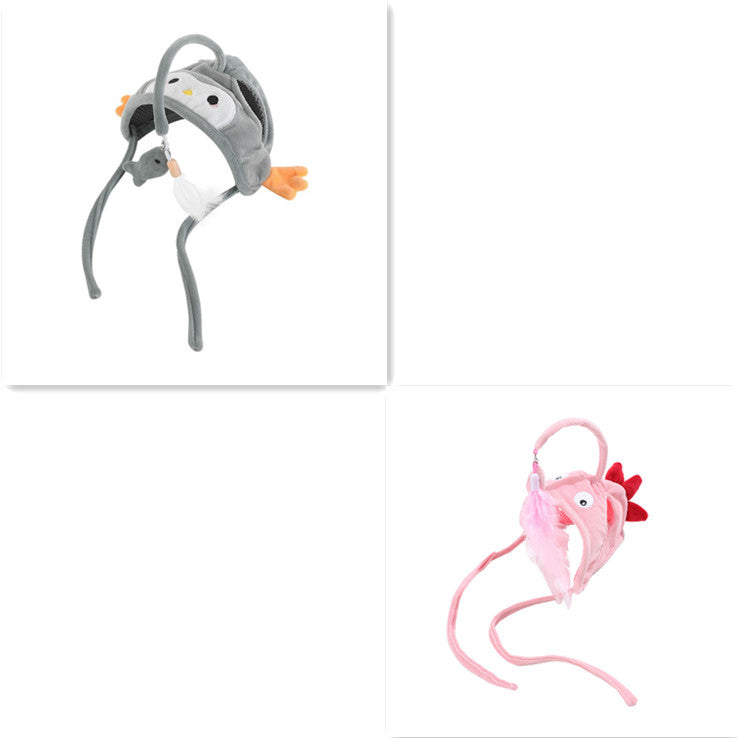 Feather Headband Cat Teaser