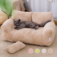 Warm Plush Pet Bed Sofa