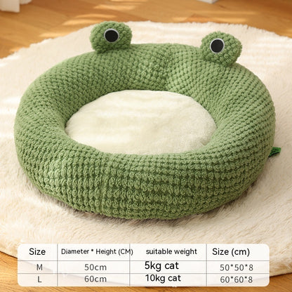 Frog Plush Pet Bed