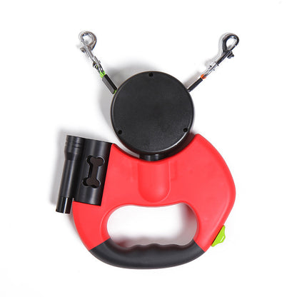 360° Dual Dog Leash with LED Light