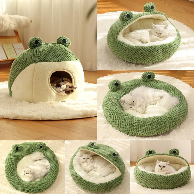 Frog Plush Pet Bed