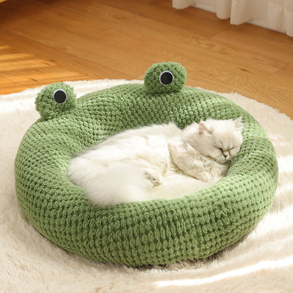 Frog Plush Pet Bed